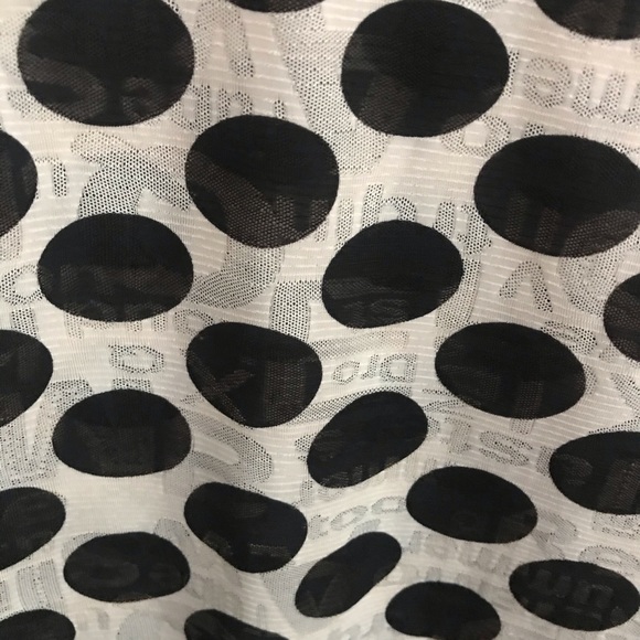 POLKA DOT TOP - BLACK/WHITE - Picture 2 of 3